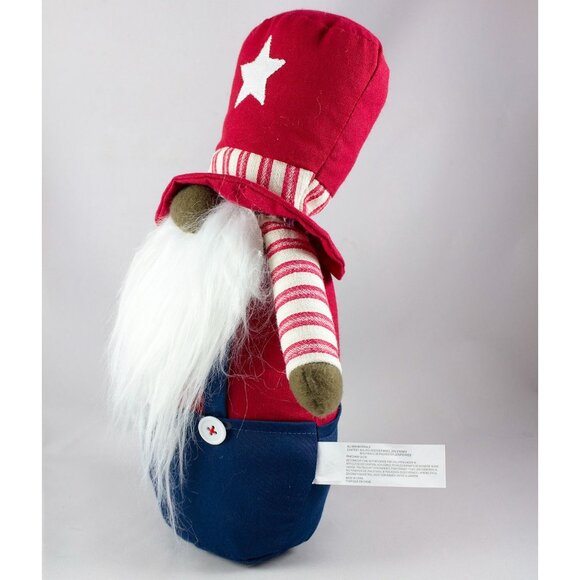 Patriotic Gnome Plush Decoration Stars & Stripes 13.5" Tall - Picture 3 of 6
